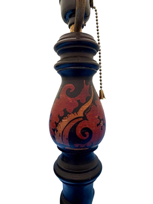 Art Deco Batik Floor Lamp by Hans Steinpatz, Dutch Design, 1920s